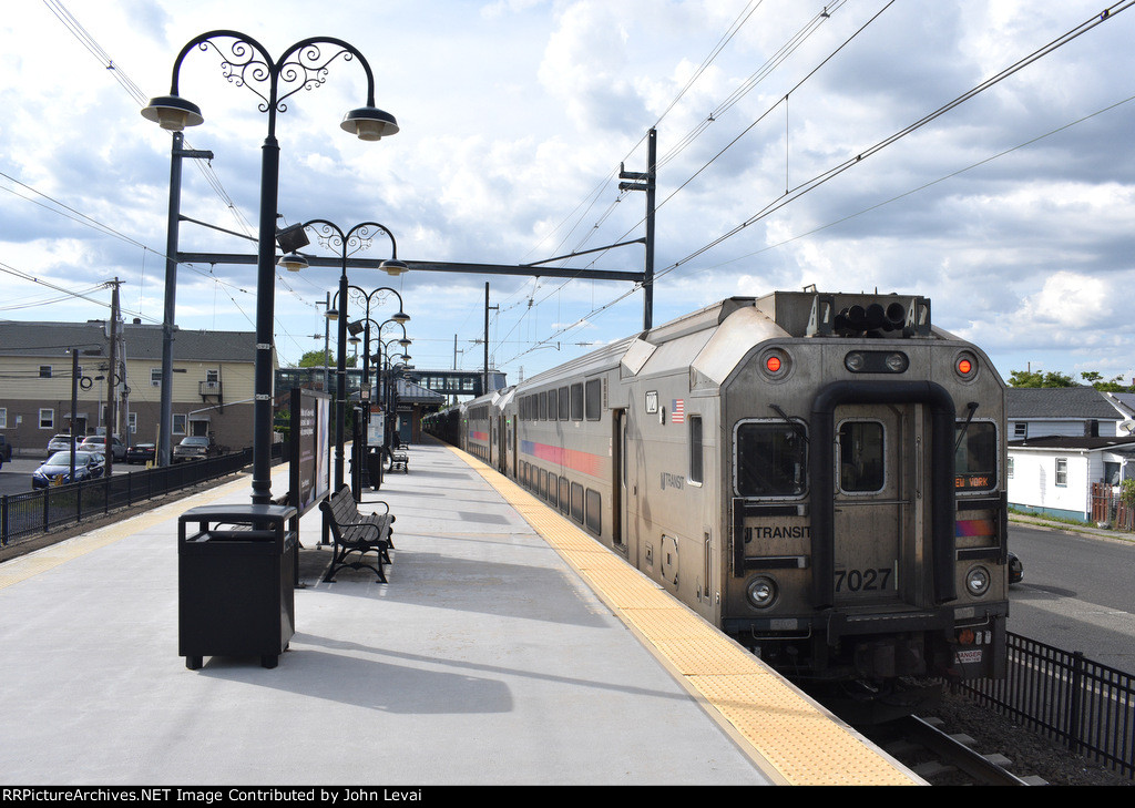 4366 leaving South Amboy Station behind